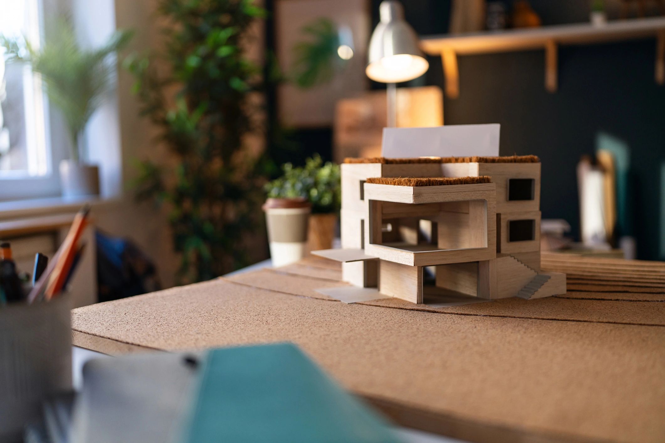 Architectural model representing early concept design